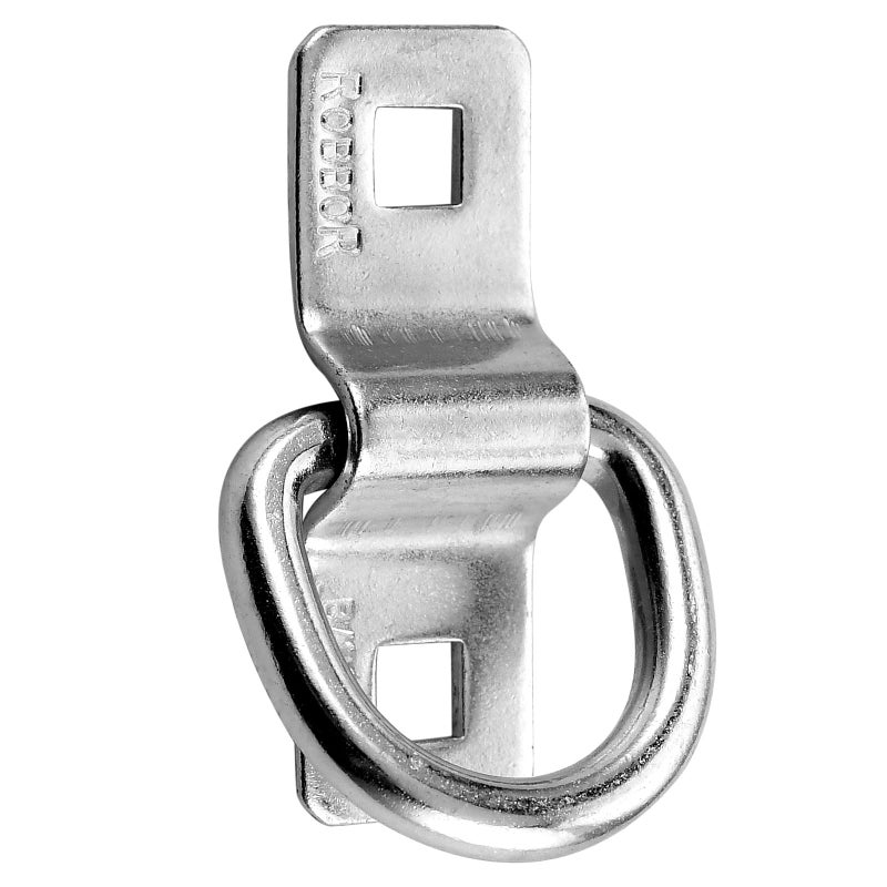 Robbor D Ring,Tie Down Anchor 4 Pk Robbor Surface Mount Tie Down Ring Heavy Duty 6000 Pound Breaking Strength Super Strong Forged Steel for Trailer Cargo Control, Tying Down Motor Bikers,ATV's - Image 3